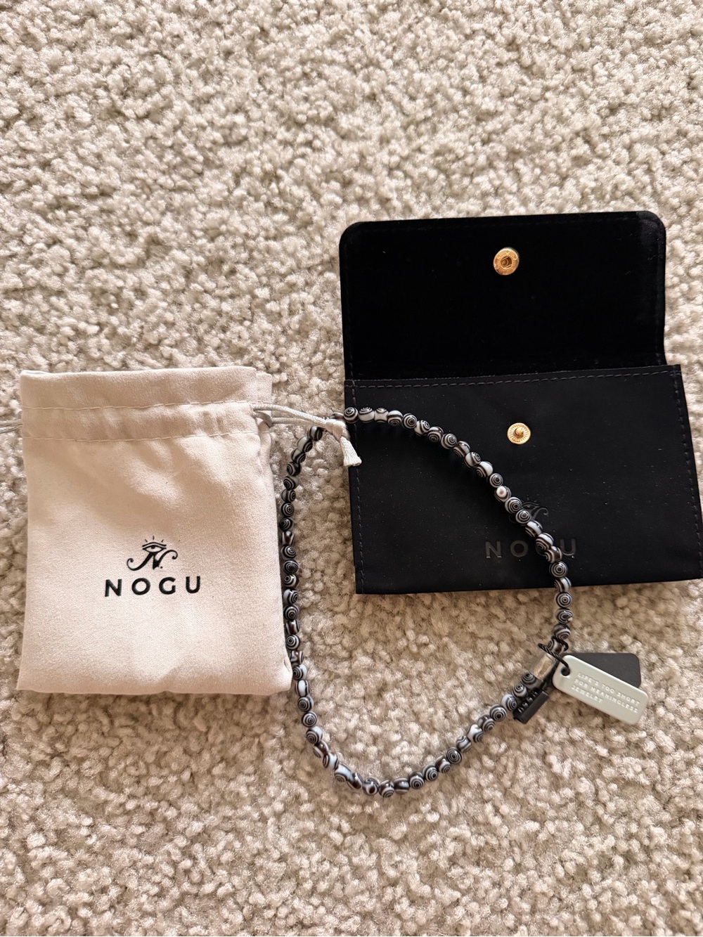 NOGU Hematite Beaded Necklace